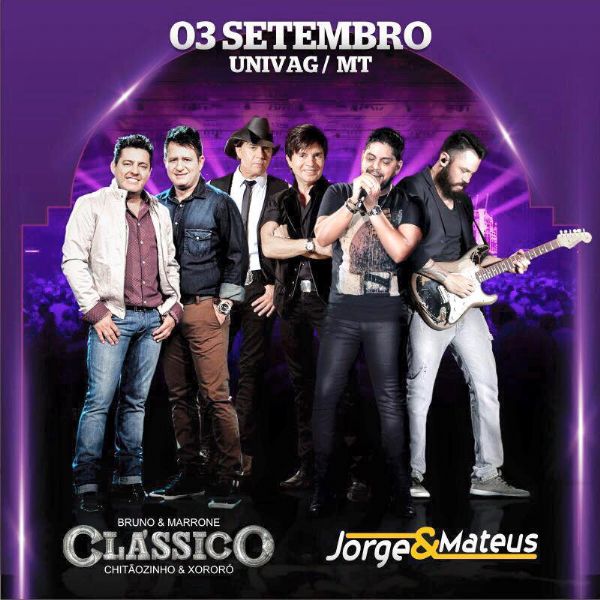 Show Clssico ter Jorge e Mateus junto a Chitozinho e Xoror e Bruno e Marrone