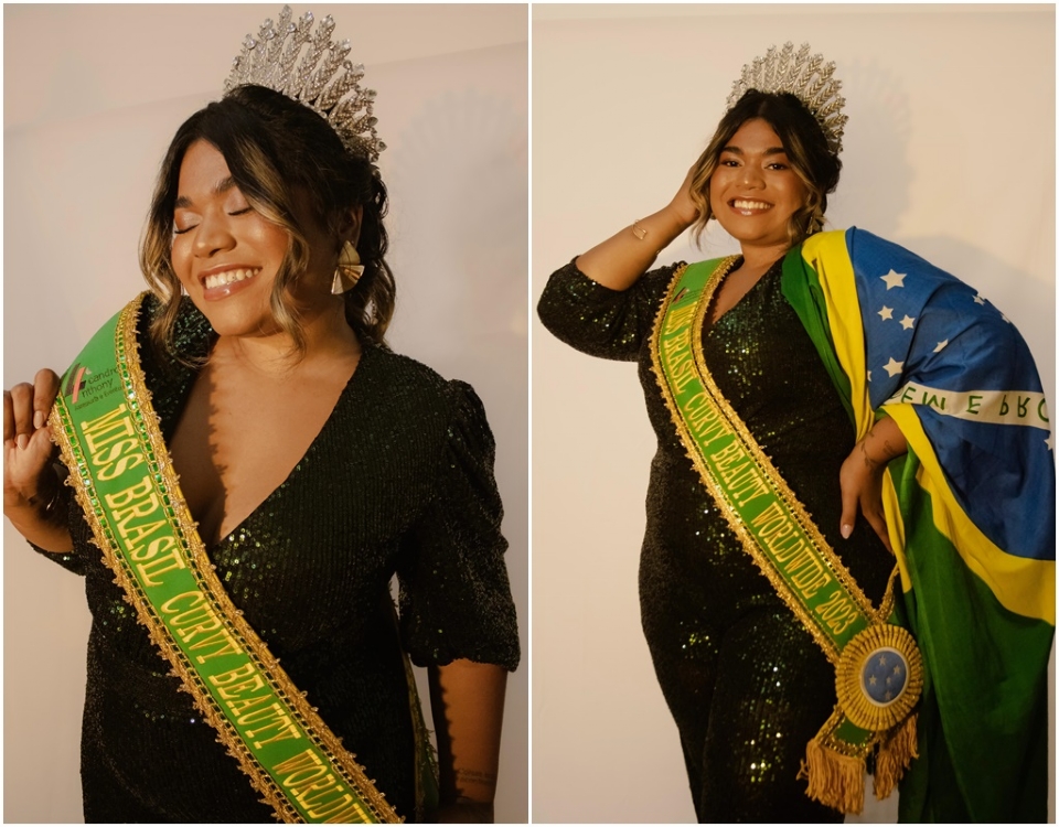 Miss Mato Grosso Plus Size vence concurso internacional de beleza no Peru